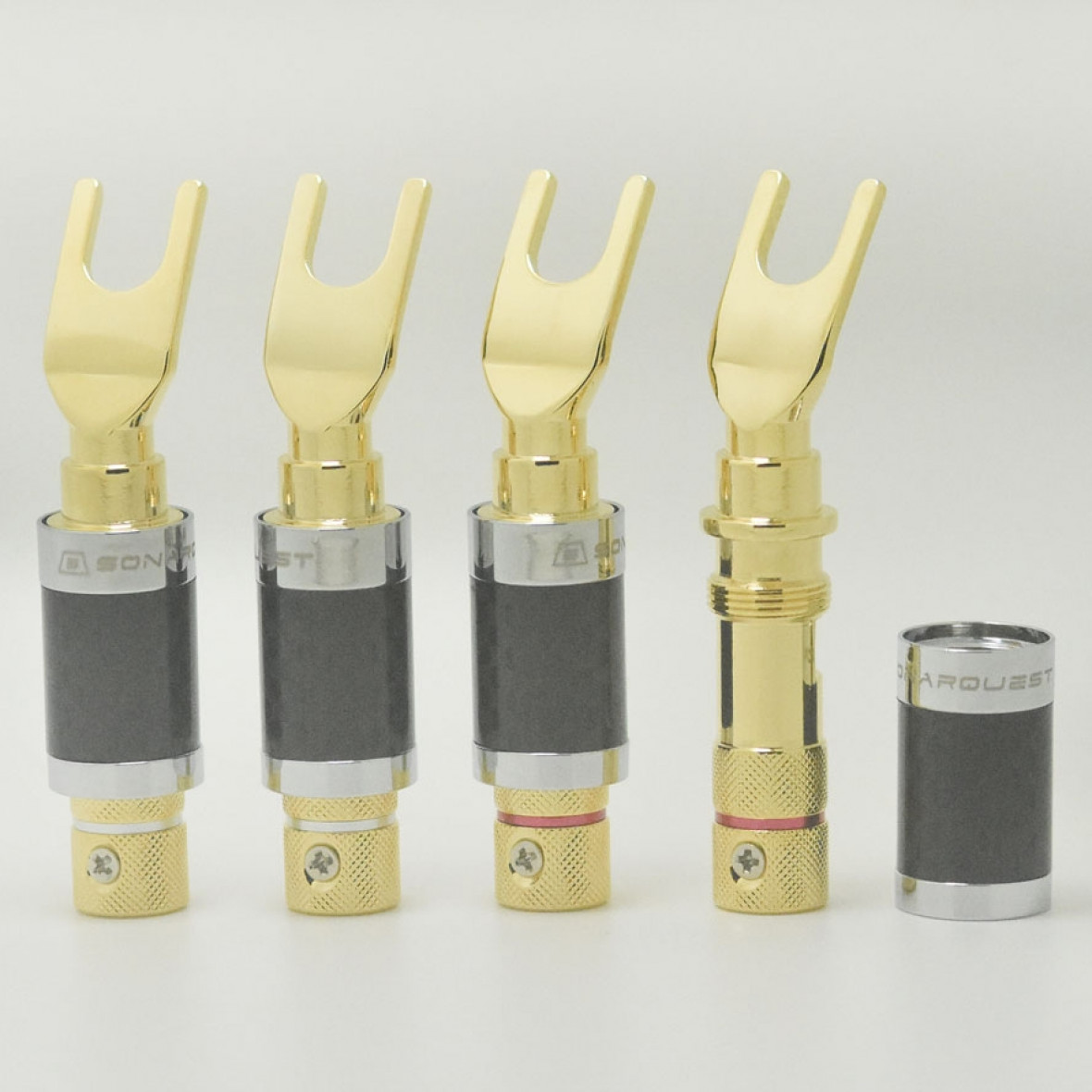 SonarQuest SQYT011 Carbon Fiber Series Gold HiFi Y Shape Spade