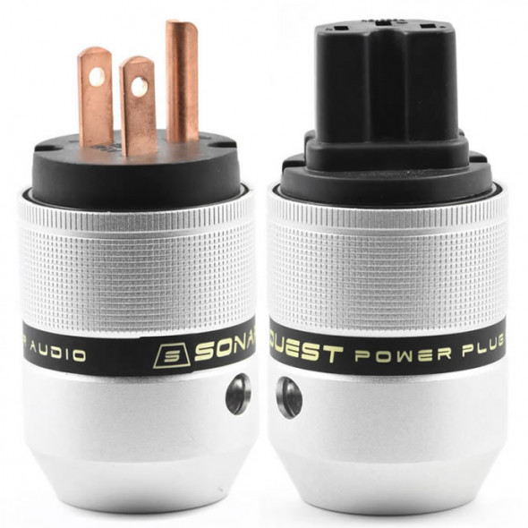 SonarQuest P25-R(B) & C25-C(B) Aluminum Alloy Red Copper Series Audio Grade AC Power Plug Connector