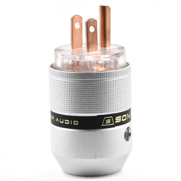SonarQuest P25-R(T) Aluminum Alloy Red Copper Series Audio Grade AC Power Plug Connector