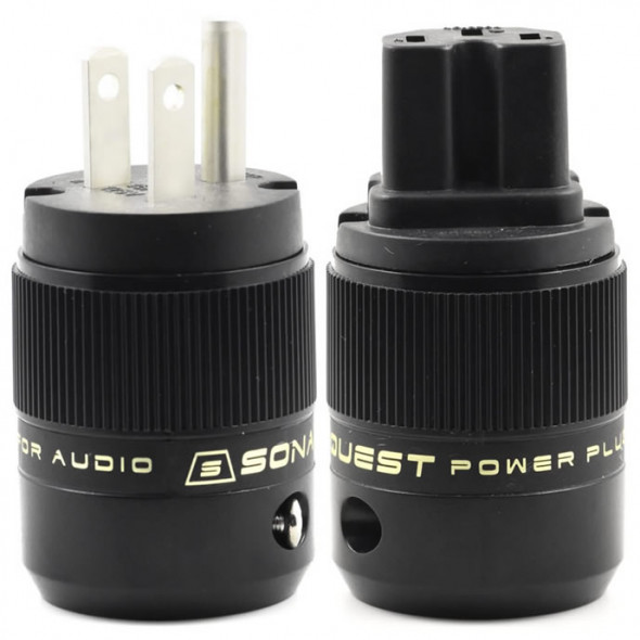 SonarQuest SE-AgP(B) & SE-AgC(B) CRYO AG Silver Plated Series Audio Grade AC Power Plug Connector