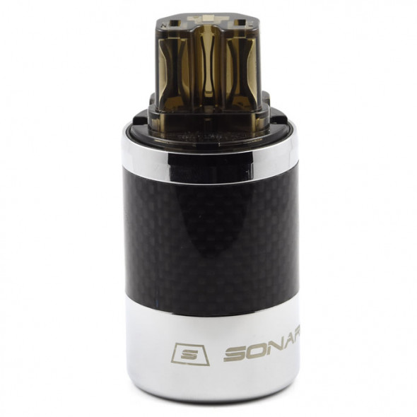 SonarQuest SQ-C39(Ag)D Carbon Fiber Edition CRYO AG Silver Plated Series Hi-End IEC AC Power Plug Connector