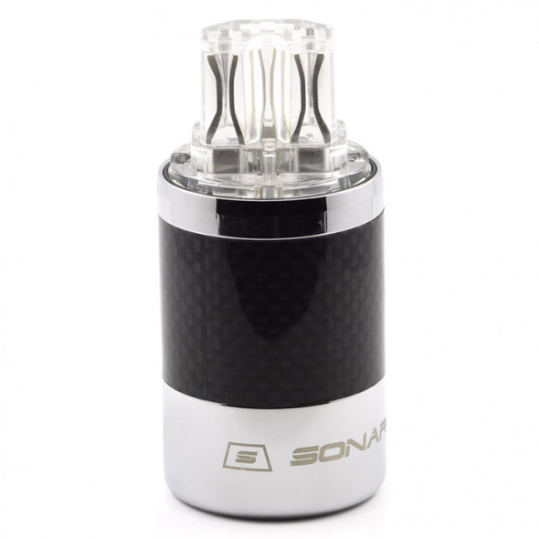 SonarQuest SQ-C39(Ag)T Carbon Fiber Edition CRYO AG Silver Plated Series Hi-End IEC AC Power Plug Connector