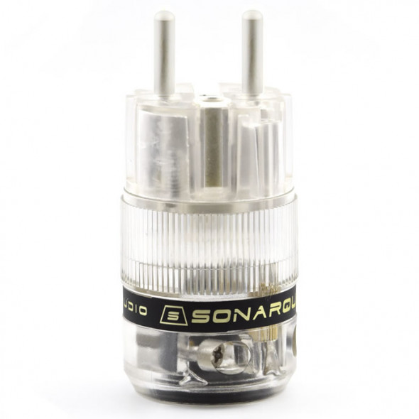 SonarQuest ST-AgE(T) CRYO AG Silver Plated Series Audio Grade EU Schuko Power Plug Connector