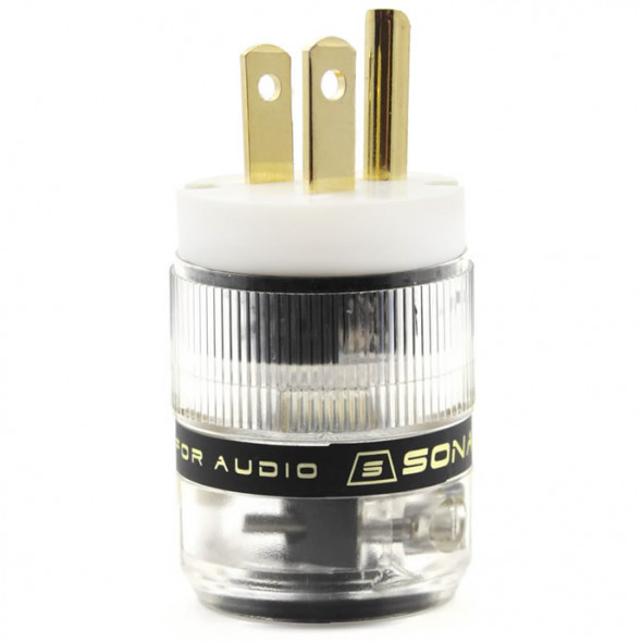 SonarQuest ST-GP(W) Gold Plated Series HiFi Audio Grade AC Power Plug Connector