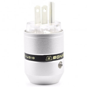 SonarQuest P25-Ag(T) Aluminum Alloy CRYO AG Silver Plated Audio Grade AC Power Plug Connector