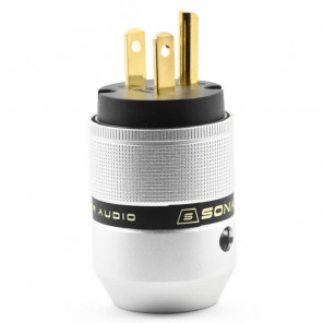 SonarQuest P25-G(B) Aluminum Alloy Gold Plated Audio Grade AC Power Plug Connector