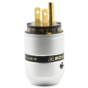 SonarQuest P25-G(D) Aluminum Alloy Gold Plated Audio Grade AC Power Plug Connector