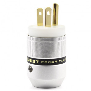 SonarQuest P25-G(W) Aluminum Alloy Gold Plated Audio Grade AC Power Plug Connector