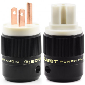 SonarQuest SE-RP(W) & SE-RC(W) Red Copper Series HiFi Audio Grade AC Power Plug Connector