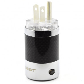 SonarQuest SQ-P39(AG)T Carbon Fiber Edition CRYO AG Silver Plated Series Hi-End AC Power Plug Connector