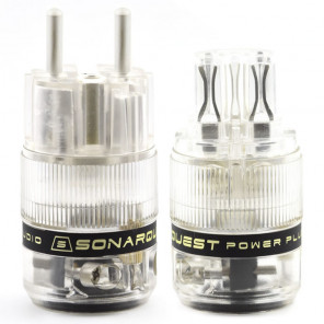 SonarQuest ST-AgE(T) & ST-AgC(T) CRYO AG Silver Plated Series Audio Grade EU Schuko Power Plug Connector