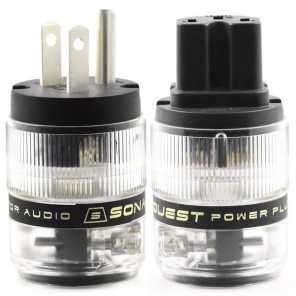 SonarQuest ST-AgP(B) & ST-AgC(B) CRYO AG Silver Plated Series Audio Grade AC Power Plug Connector