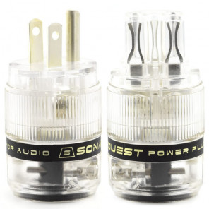 SonarQuest ST-AgP(T) & ST-AgC(T) CRYO AG Silver Plated Series Audio Grade AC Power Plug Connector