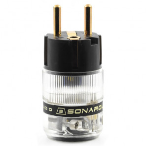 SonarQuest ST-GE(D) Gold Plated Series Audio Grade EU Schuko Power Plug Connector