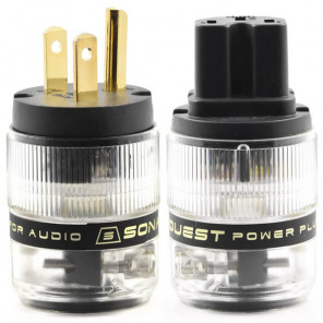 SonarQuest ST-GP(B) & ST-GC(B) Gold Plated Series HiFi Audio Grade AC Power Plug Connector