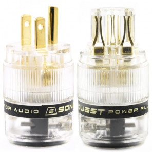SonarQuest ST-GP(T) & ST-GC(T) Gold Plated Series HiFi Audio Grade AC Power Plug Connector