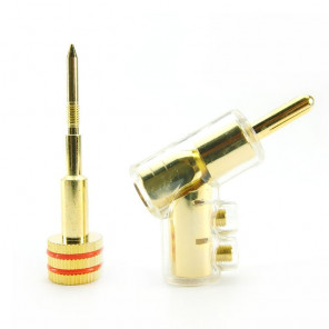 SonarQuest SQ-QT11 24k Gold plated Series Hi-Fi Lock Banana Plug Connector