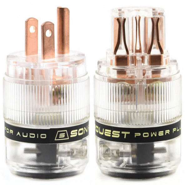 SE-RP+RC Sonar Quest Standard Edition Red Copper Series US Power Plug /& IEC Connector Set AC Power for HiFi Audio W