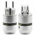 SonarQuest E25-R(T) & C25-R(T) Aluminum Alloy Rhodium Plated Series Audio Grade EU Schuko Power Plug Connector