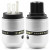 SonarQuest P25-Ag(B) & C25-Ag(B) Aluminum Alloy CRYO AG Silver Plated Audio Grade AC Power Plug Connector