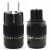 SonarQuest SE-AgE(B) & SE-AgC(B) CRYO AG Silver Plated Series Audio Grade EU Schuko Power Plug Connector