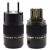 SonarQuest SE-PE(D) & SE-PC(D) Rhodium Plated Series Audio Grade EU Schuko Power Plug Connector