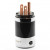 SonarQuest SQ-P39(C)D Carbon Fiber Edition Red Copper Series High End AC Power Plug Connector