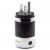 SonarQuest SQ-P39(R)B Carbon Fiber Edition Rhodium Plated Series High End AC Power Plug Connector