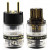 SonarQuest ST-GE(D) & ST-GC(D) Gold Plated Series Audio Grade EU Schuko Power Plug Connector